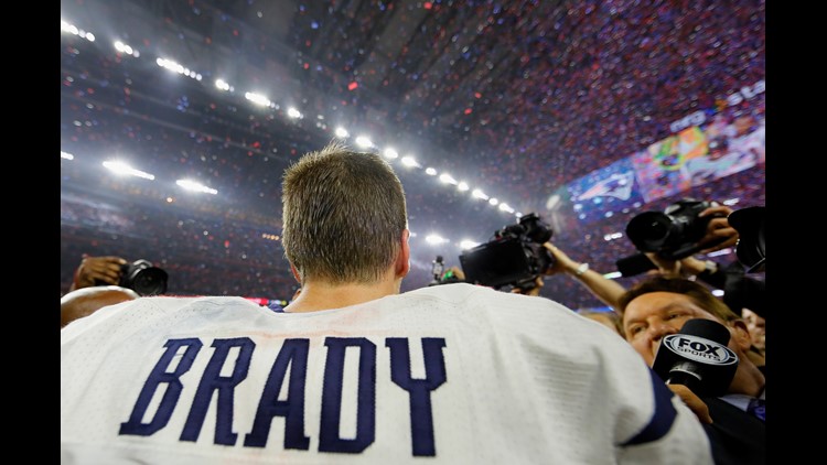 Photos of Tom Brady fans at Super Bowl LI in Houston