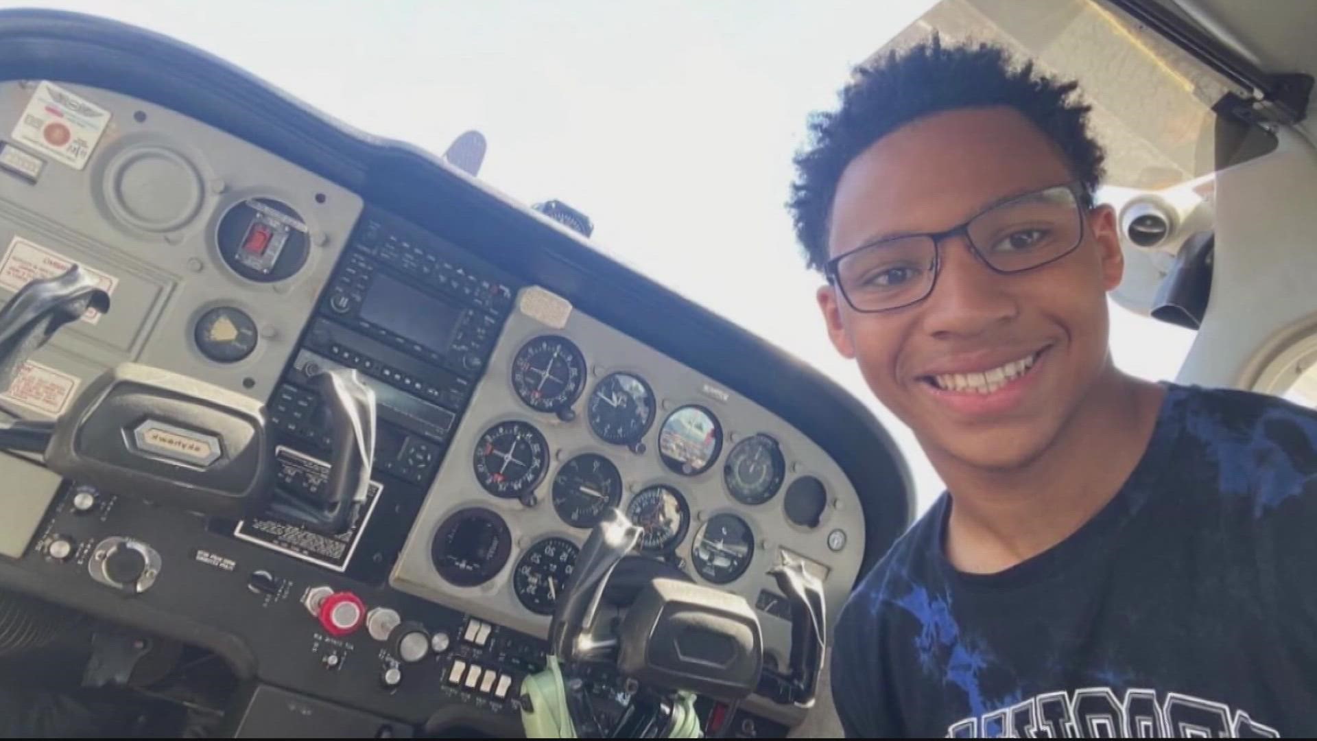 Flying planes is his passion, and he's now one of the youngest pilots in the country.