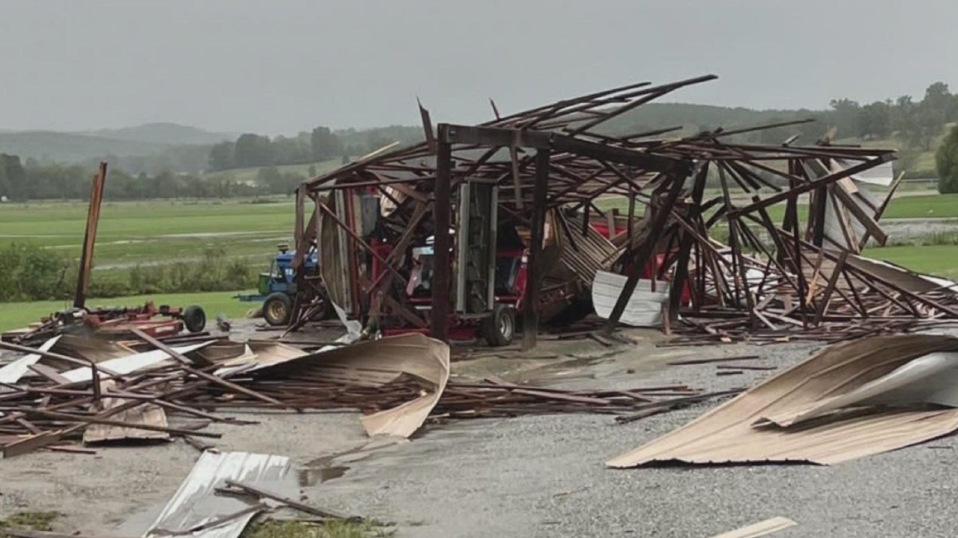 Metro Atlanta and north Georgia received a lot of rain, flooding and some winds just before Hurricane Helene makes landfall and travels to Georgia.