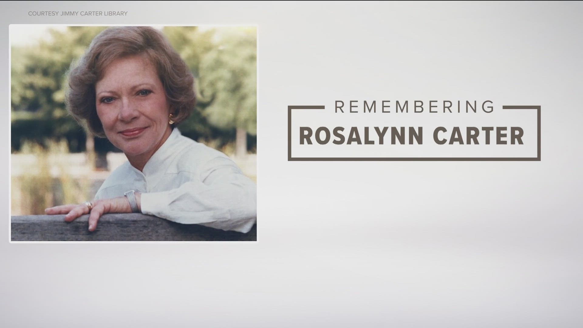 Rosalynn Carter was first lady of the United States and a pioneering mental health advocate.