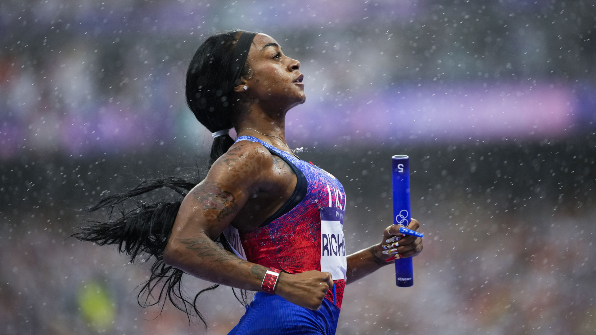 It was a dramatic night for the United States in track and field at the Paris Olympics.