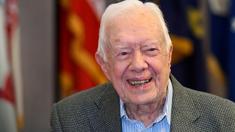 Jimmy Carter, 3 months into hospice, is aware of tributes, enjoying ice cream