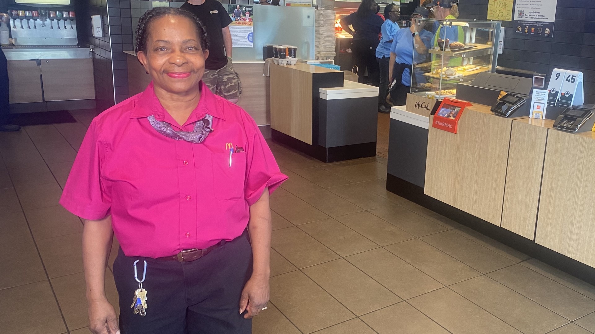 The food comes out in a flurry at the McDonald's in East Athens, but it's the pulse of this place that makes it special.